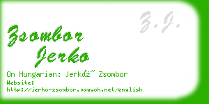 zsombor jerko business card